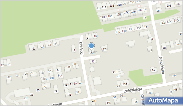 Kobyłka, Powstańców, 35, mapa Kobyłka