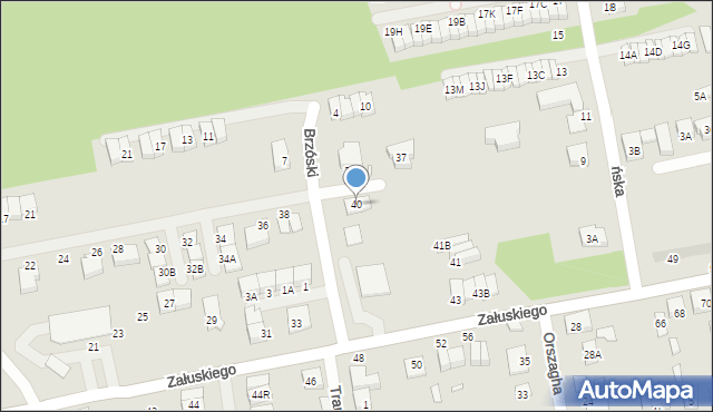 Kobyłka, Powstańców, 40, mapa Kobyłka