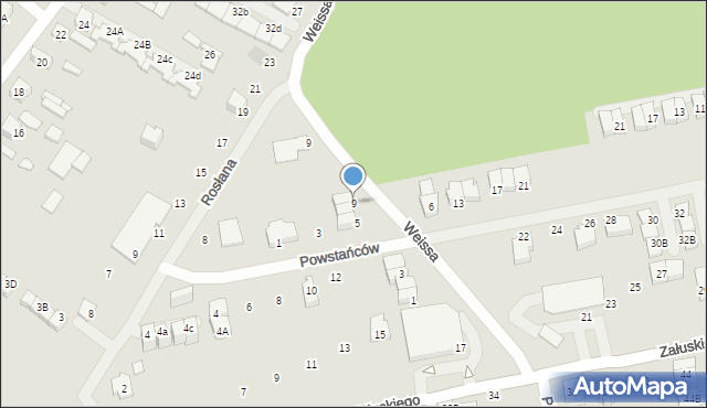 Kobyłka, Powstańców, 9, mapa Kobyłka