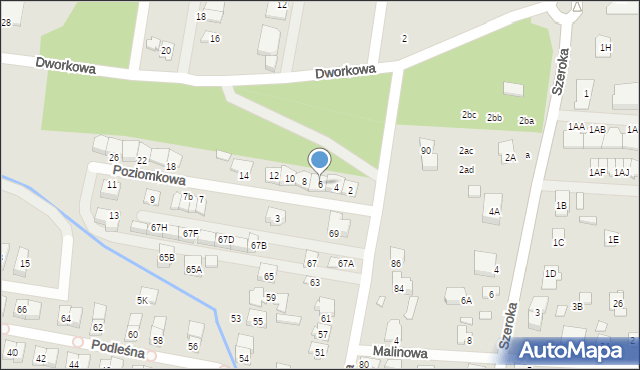 Kobyłka, Poziomkowa, 6, mapa Kobyłka