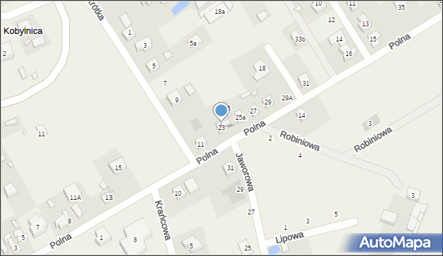Kobylnica, Polna, 23, mapa Kobylnica