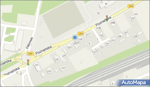 Kobylnica, Poznańska, 121, mapa Kobylnica
