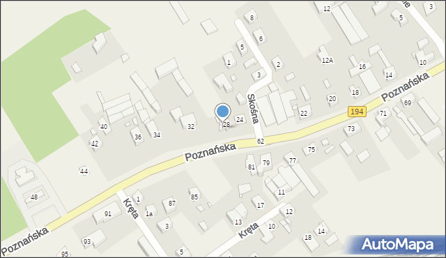 Kobylnica, Poznańska, 30, mapa Kobylnica