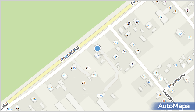 Kobylnica, Poznańska, 37, mapa Kobylnica