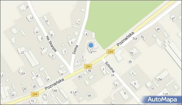 Kobylnica, Poznańska, 4, mapa Kobylnica