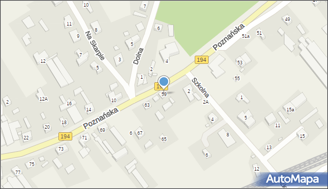 Kobylnica, Poznańska, 59, mapa Kobylnica