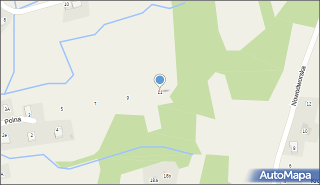 Kocierz Moszczanicki, Polna, 11, mapa Kocierz Moszczanicki