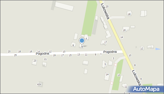 Kock, Pogodna, 6, mapa Kock