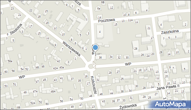 Kock, Polna, 2, mapa Kock