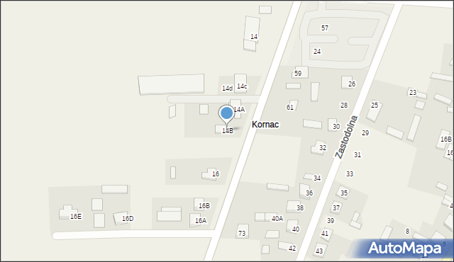 Kodeń, Polna, 14B, mapa Kodeń