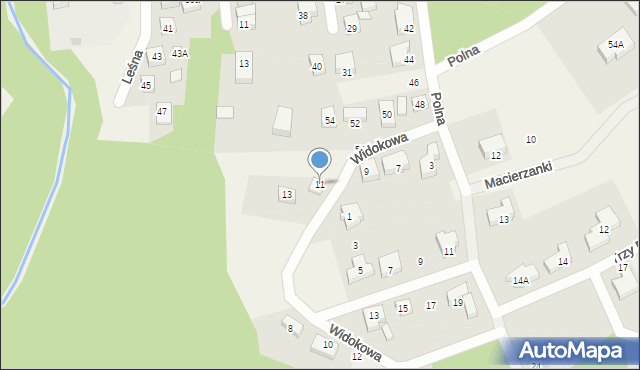 Kolbudy, Polna, 11, mapa Kolbudy