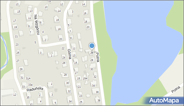 Kolbudy, Polna, 26, mapa Kolbudy