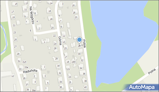 Kolbudy, Polna, 28, mapa Kolbudy