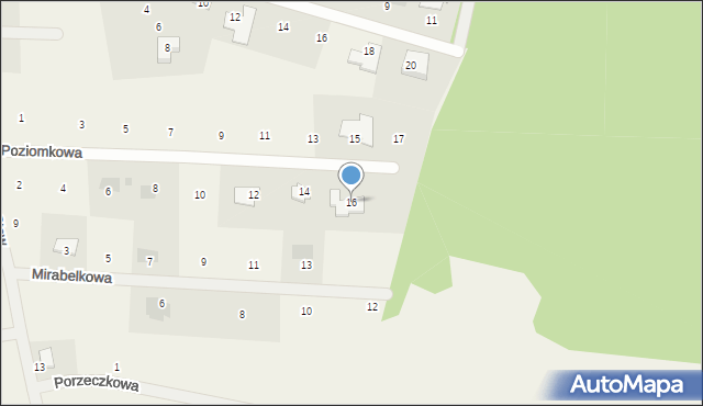 Kolbudy, Poziomkowa, 16, mapa Kolbudy