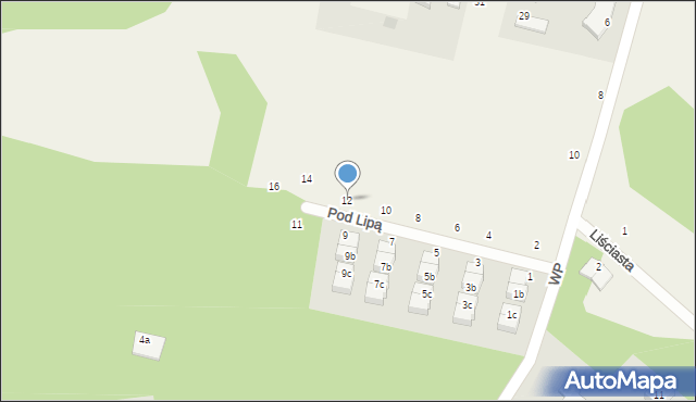 Koleczkowo, Pod Lipą, 12, mapa Koleczkowo