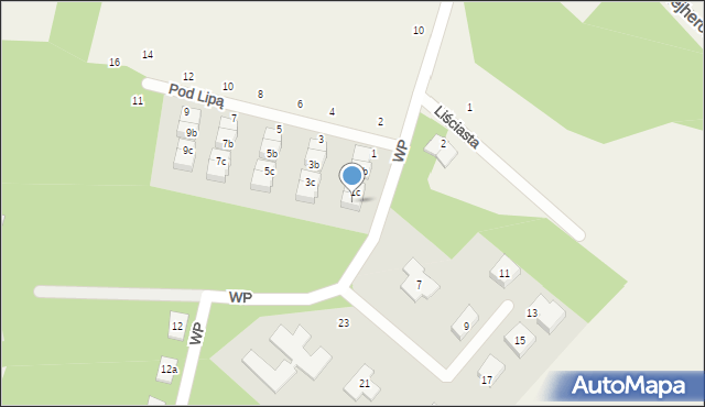 Koleczkowo, Pod Lipą, 1d, mapa Koleczkowo