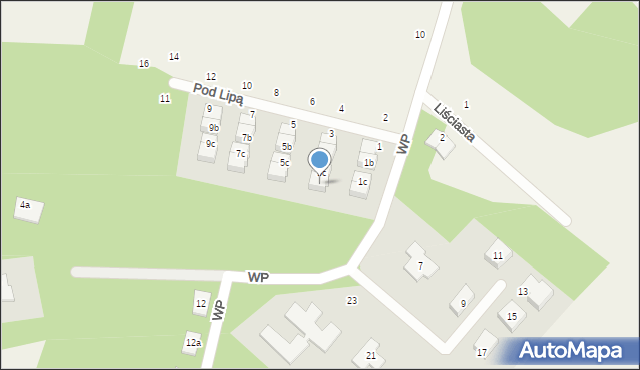 Koleczkowo, Pod Lipą, 3d, mapa Koleczkowo