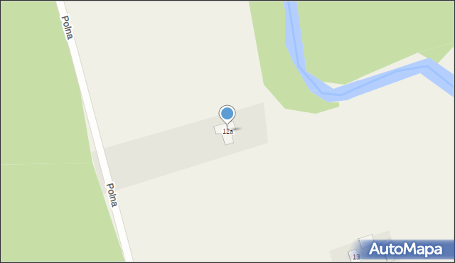 Kolincz, Polna, 12a, mapa Kolincz