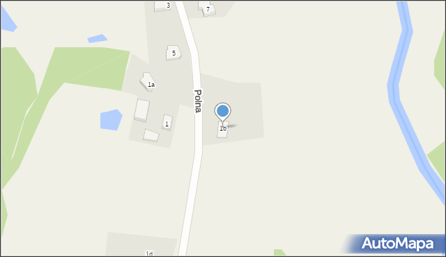 Kolincz, Polna, 1b, mapa Kolincz