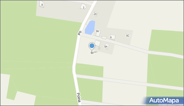 Kolincz, Polna, 9d, mapa Kolincz