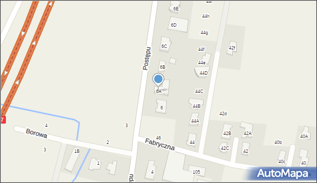 Kolonia Lesznowola, Postępu, 6A, mapa Kolonia Lesznowola