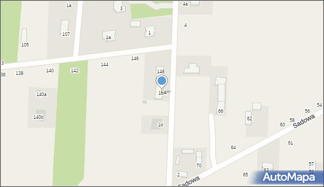 Kolonia Zawada, Polna, 1bA, mapa Kolonia Zawada