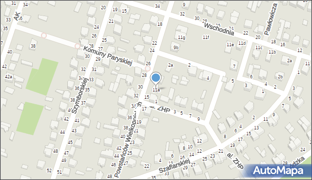 Koluszki, Powstańców Wielkopolskich, 11a, mapa Koluszki