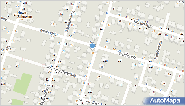 Koluszki, Powstańców Wielkopolskich, 18, mapa Koluszki