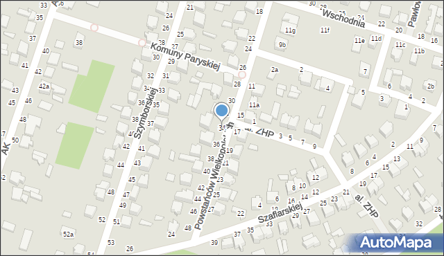 Koluszki, Powstańców Wielkopolskich, 34, mapa Koluszki