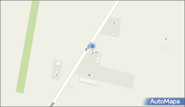 Konary, Polna, 4, mapa Konary