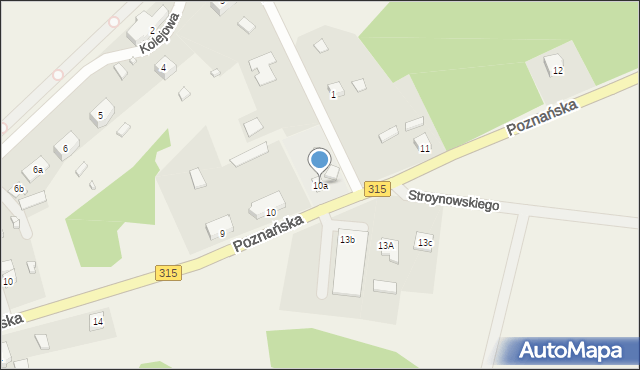 Konotop, Poznańska, 10a, mapa Konotop