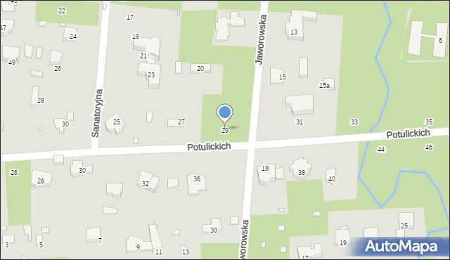 Konstancin-Jeziorna, Potulickich, 29, mapa Konstancin-Jeziorna