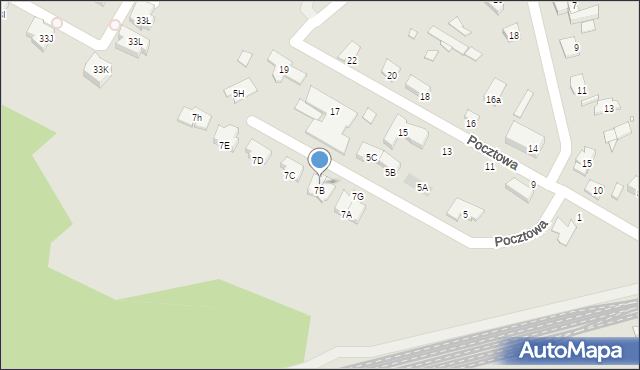 Konstancin-Jeziorna, Pocztowa, 7F, mapa Konstancin-Jeziorna