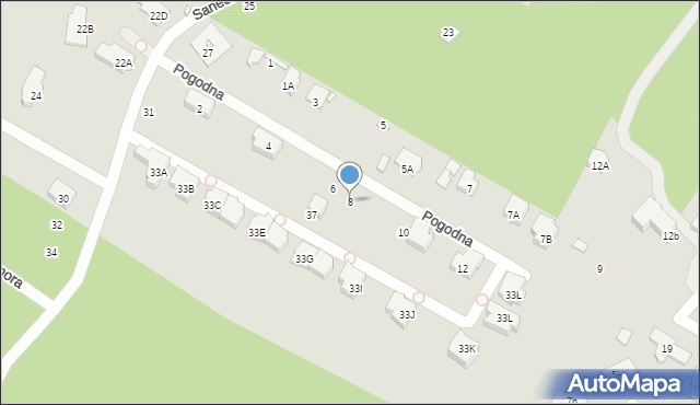 Konstancin-Jeziorna, Pogodna, 8, mapa Konstancin-Jeziorna