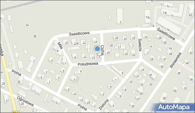 Konstancin-Jeziorna, Południowa, 13a, mapa Konstancin-Jeziorna