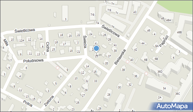 Konstancin-Jeziorna, Południowa, 25, mapa Konstancin-Jeziorna