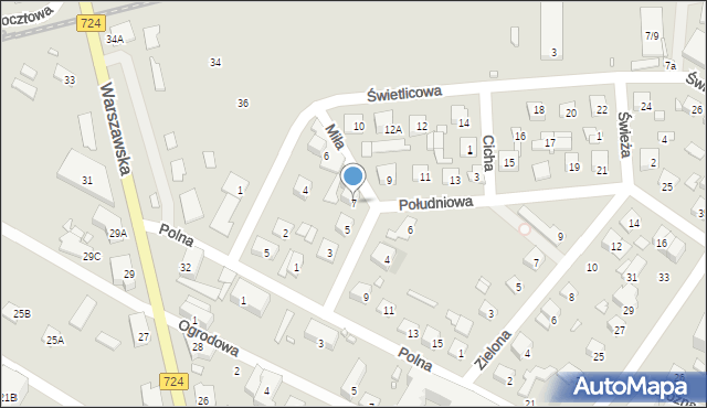 Konstancin-Jeziorna, Południowa, 7, mapa Konstancin-Jeziorna