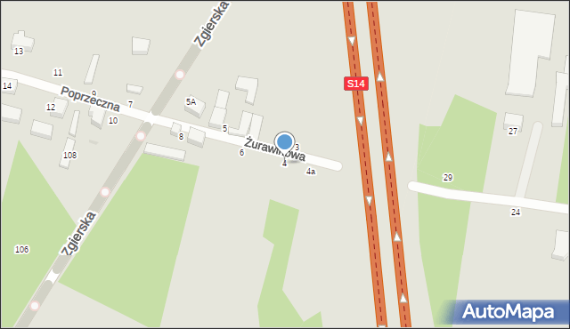 Konstantynów Łódzki, Poprzeczna, 4, mapa Konstantynów Łódzki
