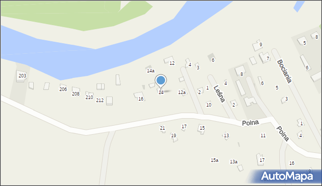Kopaniec, Polna, 14, mapa Kopaniec