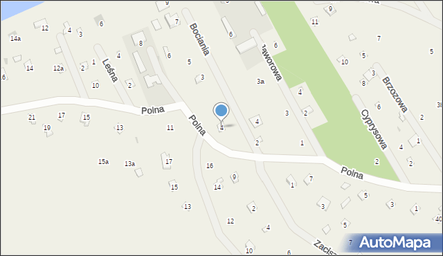 Kopaniec, Polna, 4, mapa Kopaniec