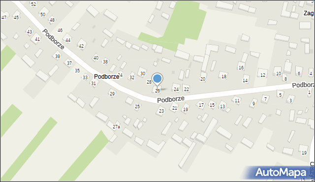 Kopki, Podborze, 26, mapa Kopki