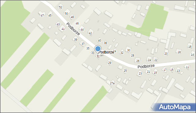 Kopki, Podborze, 31, mapa Kopki