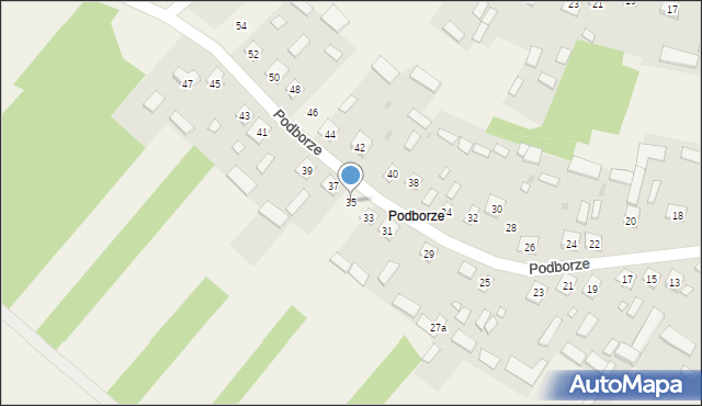 Kopki, Podborze, 35, mapa Kopki