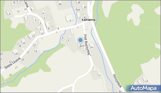 Korbielów, Pod Buczynką, 2A, mapa Korbielów