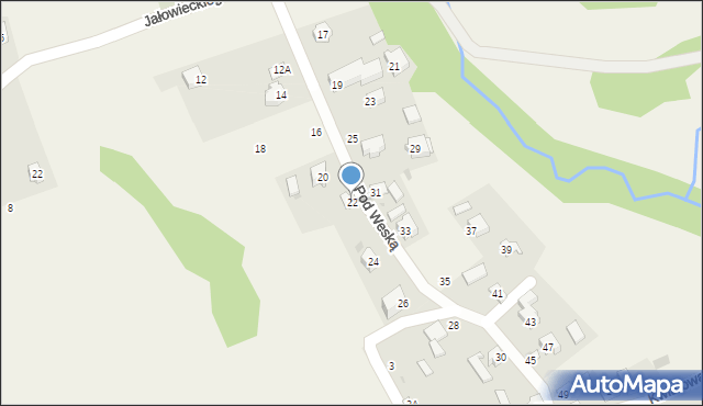 Korbielów, Pod Weską, 22, mapa Korbielów