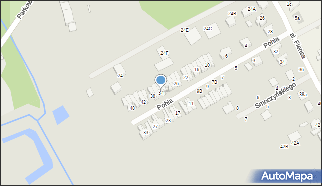 Kórnik, Pohla Edwarda, 34, mapa Kórnik