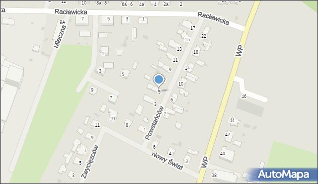 Korsze, Powstańców, 5, mapa Korsze