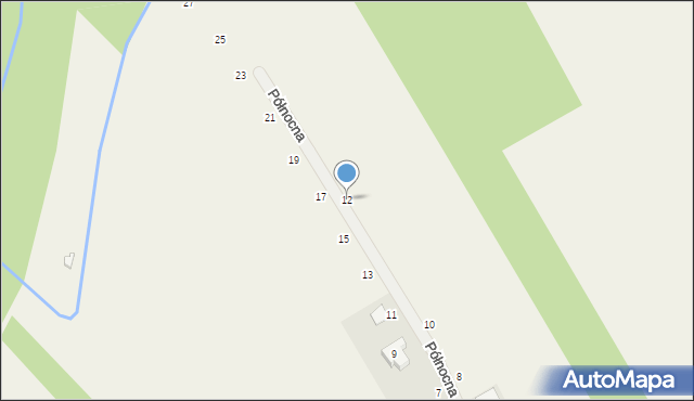 Koryta, Północna, 12, mapa Koryta