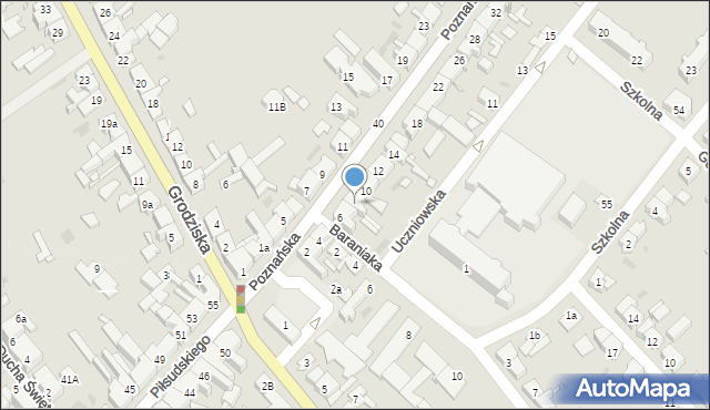 Kościan, Poznańska, 8, mapa Kościan