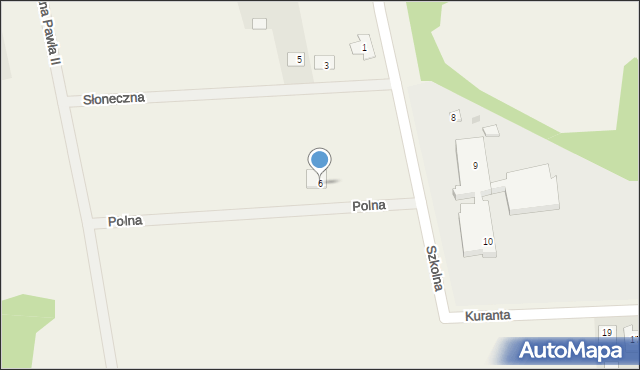 Kościelec, Polna, 6, mapa Kościelec